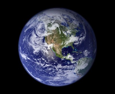 NASA satellietfoto van de aarde